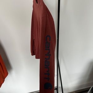 Red Carhartt Long Sleeve Shirt. Size Medium